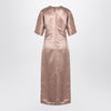 LouLou De Saison Long antique pink dress in linen and silk
