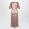 Loulou Studio Long antique pink dress in linen and silk