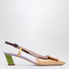 ROGER VIVIER Belle Vivier multicolour patent leather slingback