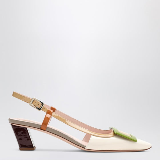 ROGER VIVIER Belle Vivier multicolour patent leather slingback