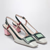 ROGER VIVIER Belle Vivier multicolour patent leather slingback