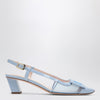 ROGER VIVIER Placid blue Belle Vivier slingback pumps