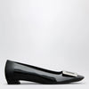 ROGER VIVIER Belle Vivier black patent leather ballet flats