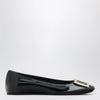 ROGER VIVIER Black patent leather ballet flats