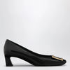 ROGER VIVIER Black patent leather Trompette pumps