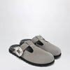 ROGER VIVIER Slidy Viv Mules in suede clay-coloured