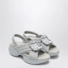 ROGER VIVIER Viv' Run slingback sandals grey with crystals
