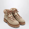 ROGER VIVIER Viv' Rangers Truck Booties in suede beige