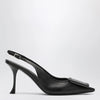 ROGER VIVIER Viv in the City' nappa leather slingbacks black