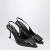 ROGER VIVIER Viv in the City' nappa leather slingbacks black