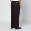Needles Burgundy cotton-blend trousers