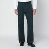 Needles Green cotton-blend trousers