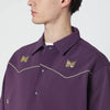 Needles Purple shirt with yellow embroidery