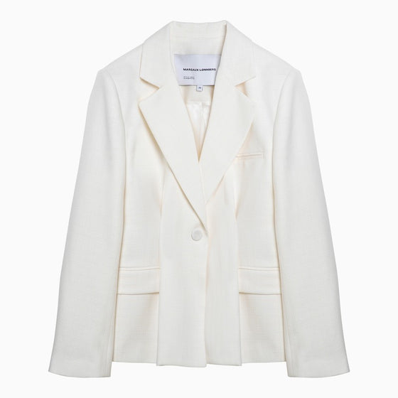 Margaux Lönnberg White Ryder single-breasted jacket in wool blend