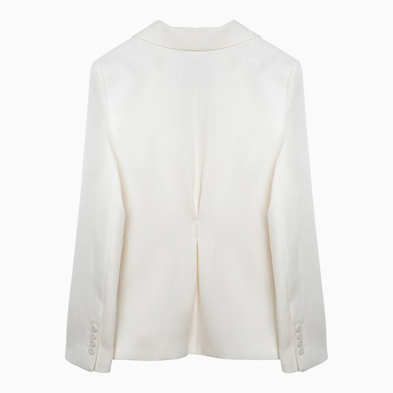 Margaux Lönnberg White Ryder single-breasted jacket in wool blend