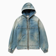  1989 STUDIO Blue denim zip hoodie