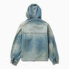 1989 STUDIO Blue denim zip hoodie
