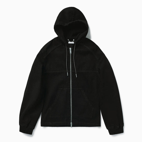 1989 STUDIO Black denim zip hoodie