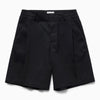 1989 STUDIO Dark blue pleated shorts