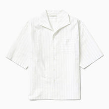  1989 STUDIO Wihite striped Bowling shirt