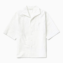  1989 STUDIO Wihite striped Bowling shirt