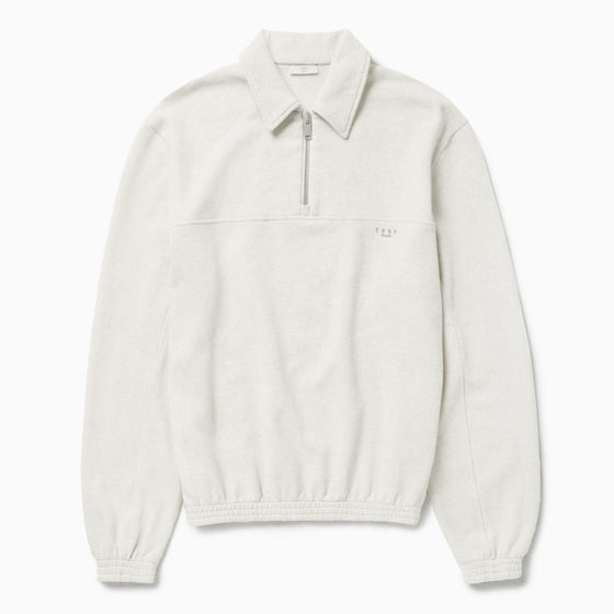 1989 STUDIO JP half zip sweatshirt Light Cream