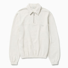  1989 STUDIO JP half zip sweatshirt Light Cream