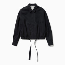  1989 STUDIO Dark blue short trench jacket