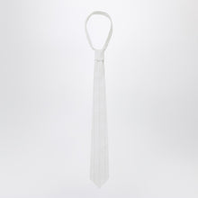  1989 STUDIO White striped tie