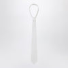 1989 STUDIO White striped tie
