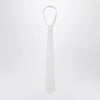 1989 STUDIO White striped tie