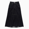 1989 STUDIO Long denim skirt dark blue