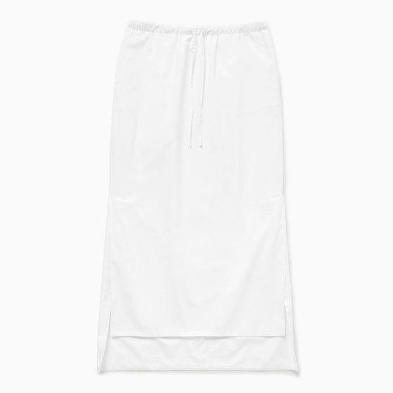 1989 STUDIO Long asymmetric skirt white