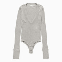  1989 STUDIO Light grey Waffle body V-neck