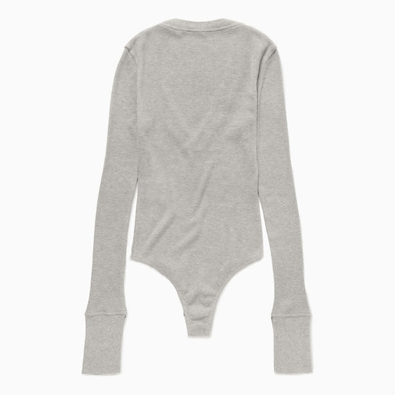 1989 STUDIO Light grey Waffle body V-neck