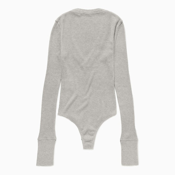 1989 STUDIO Light grey Waffle body V-neck