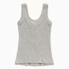 1989 STUDIO Light grey Waffle tank top