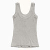 1989 STUDIO Light grey Waffle tank top