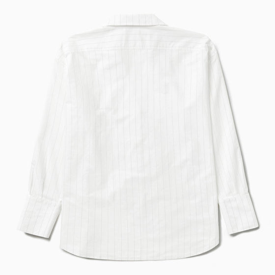 1989 STUDIO Striped l/s shirt dress white