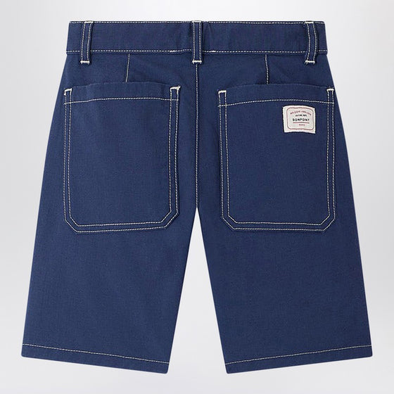 Bonpoint Blue Elzo shorts in organic cotton
