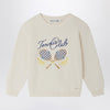 Bonpoint Écru Elvir sweater in cotton and cashmere