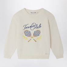  Bonpoint Écru Elvir sweater in cotton and cashmere