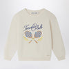 Bonpoint Écru Elvir sweater in cotton and cashmere
