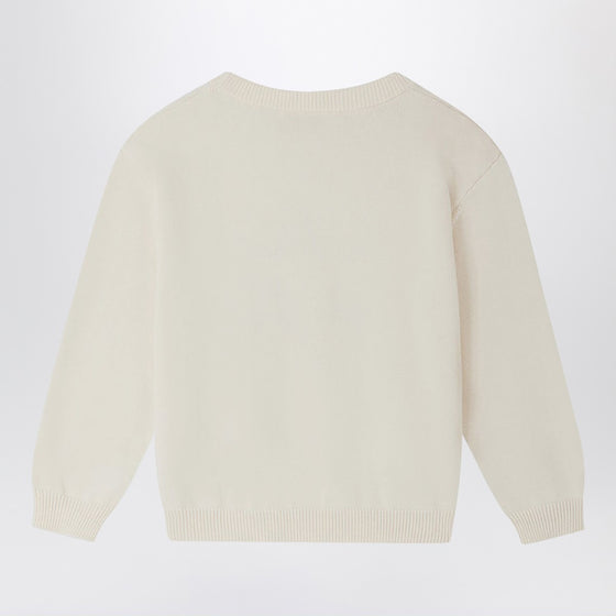 Bonpoint Écru Elvir sweater in cotton and cashmere