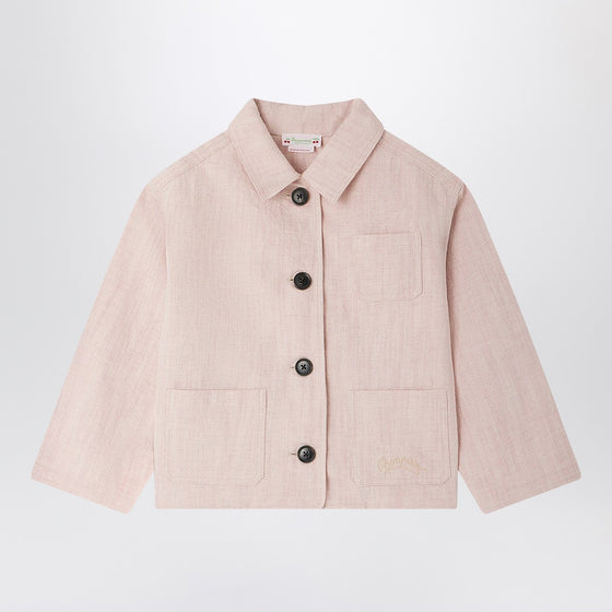 Bonpoint Edith jacket pink in linen blend