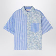  Bonpoint Elyas patchwork light blue shirt