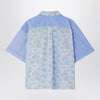 Bonpoint Elyas patchwork light blue shirt