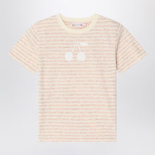  Bonpoint Thida T-shirt pink striped in cotton blend