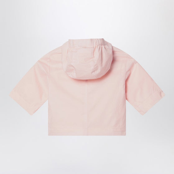 Bonpoint Pink hooded jacket in nylon