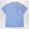 Bonpoint Fredy patchwork light blue shirt